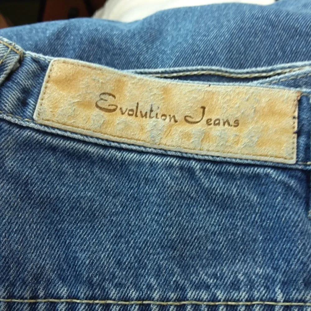 Evolution blue denim seven pocket carpenter shorts